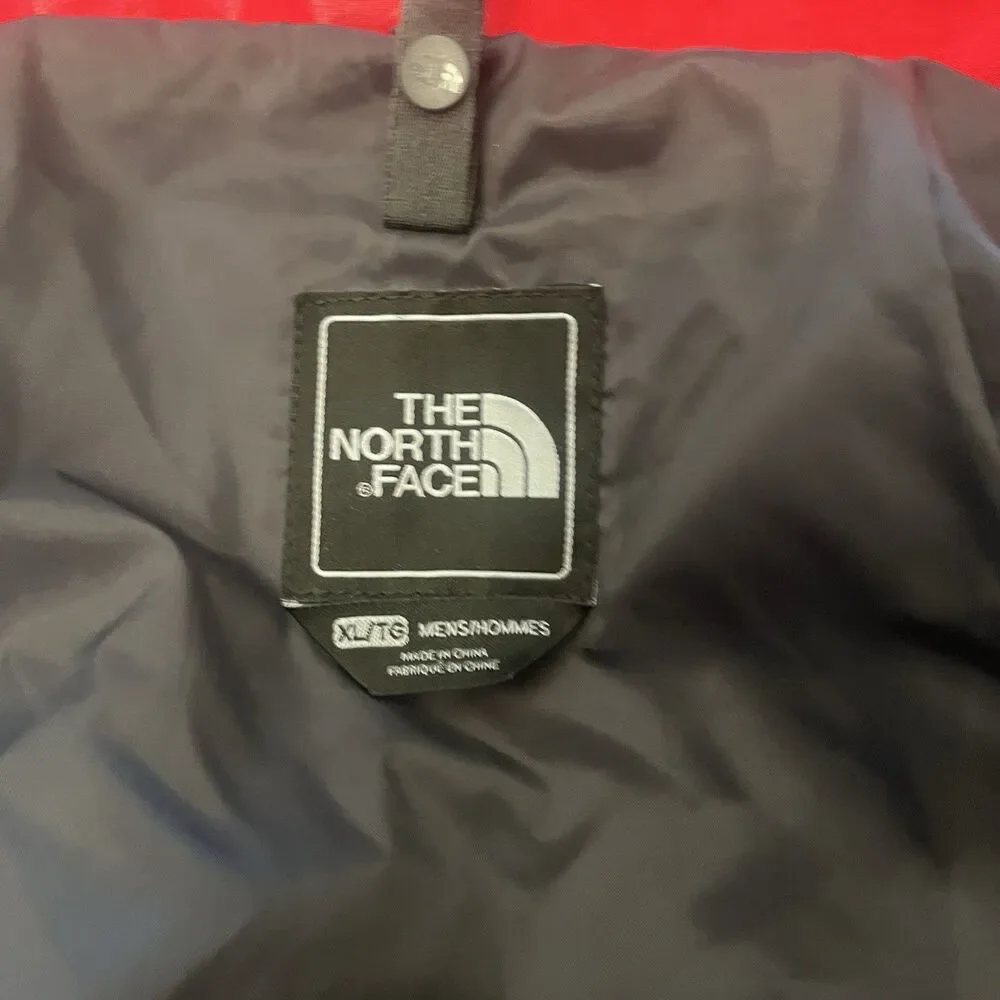 The North Face HyVent Zip Up Jacket Coat Men's XL Red Gray Waterproof Softshell